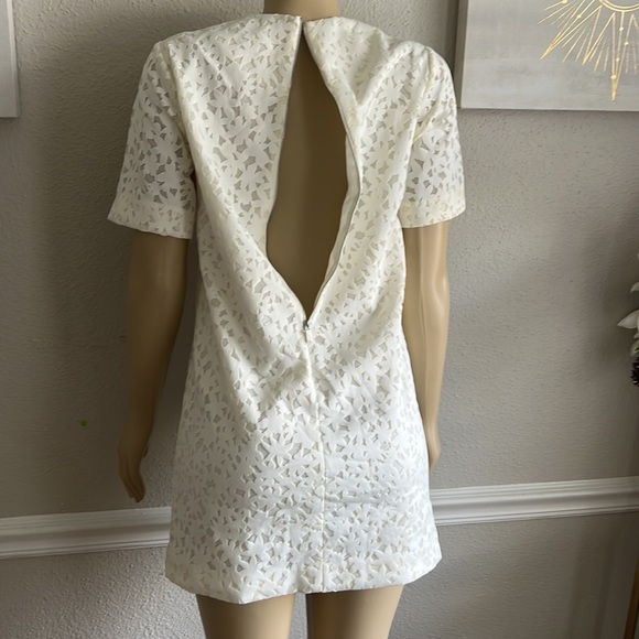 Elizabeth and James Chelle Laser Cut Lace Shift Dress Size S - Picture 6 of 7